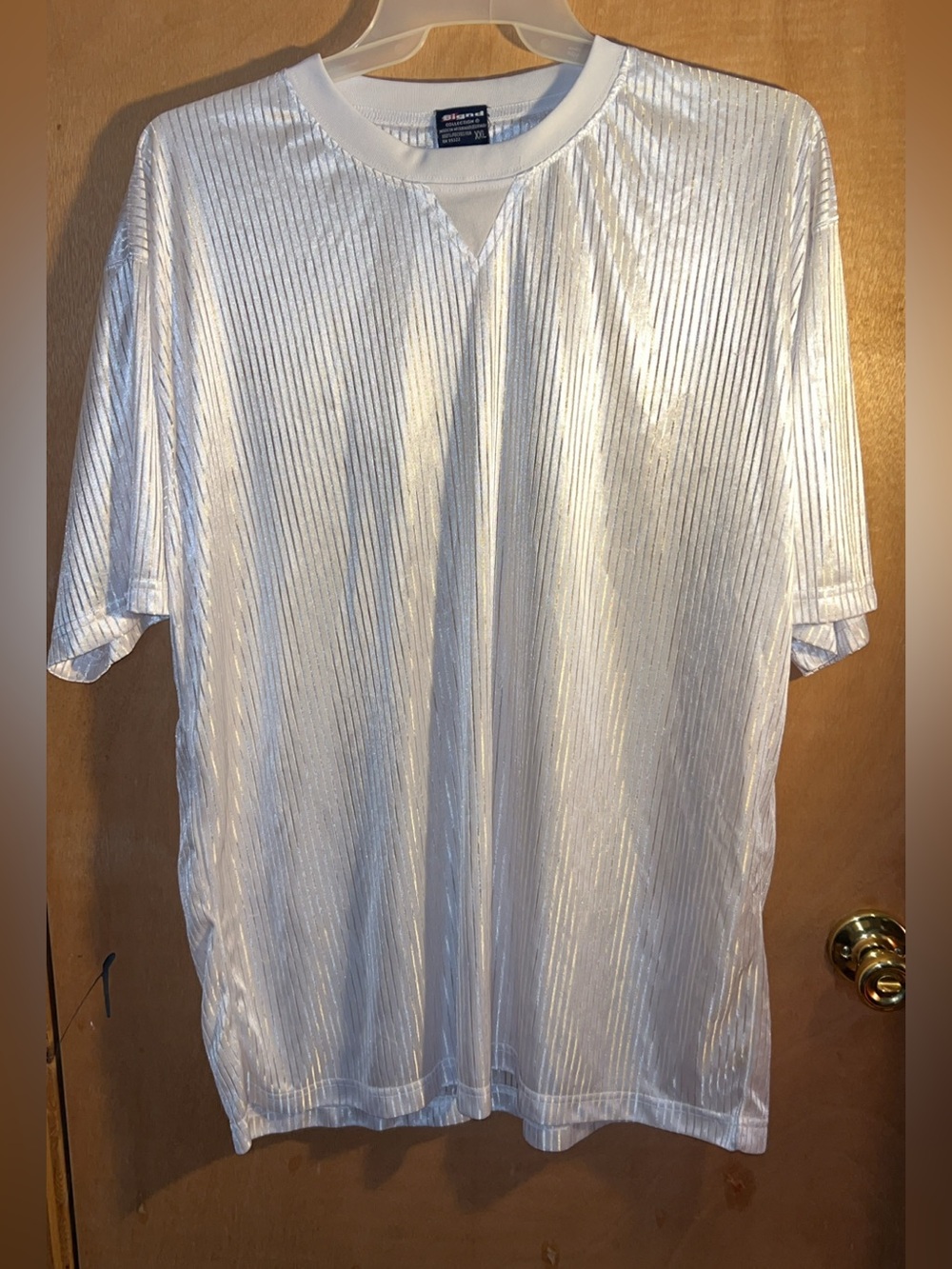 Satin Ribbed Men's T-Shirt